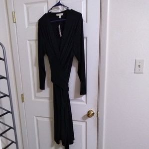 MK Midi faux wrap dress
